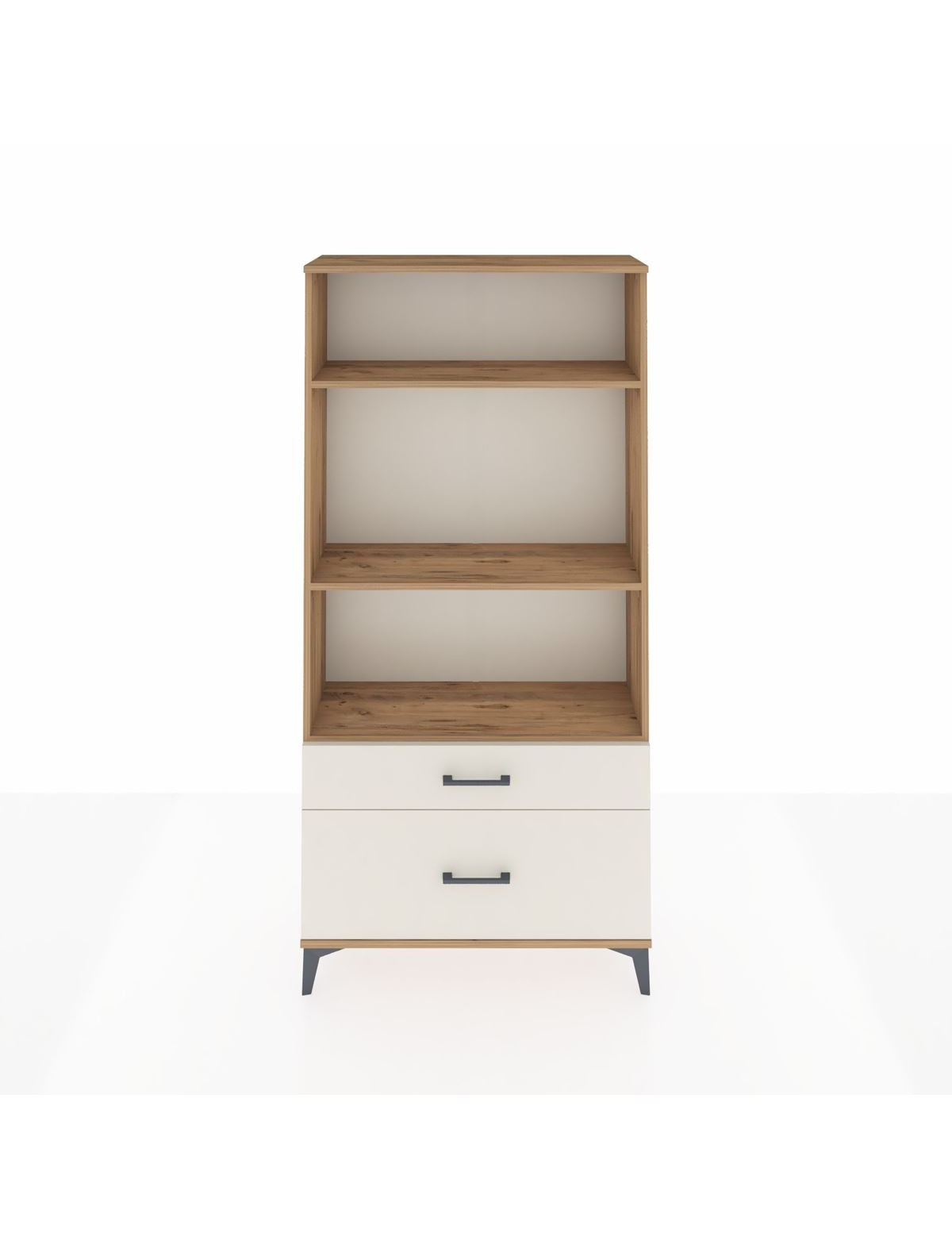 Arges Dolap 3 Raflı 2 Çekmeceli 88x30x182 Çam-Aytaşı