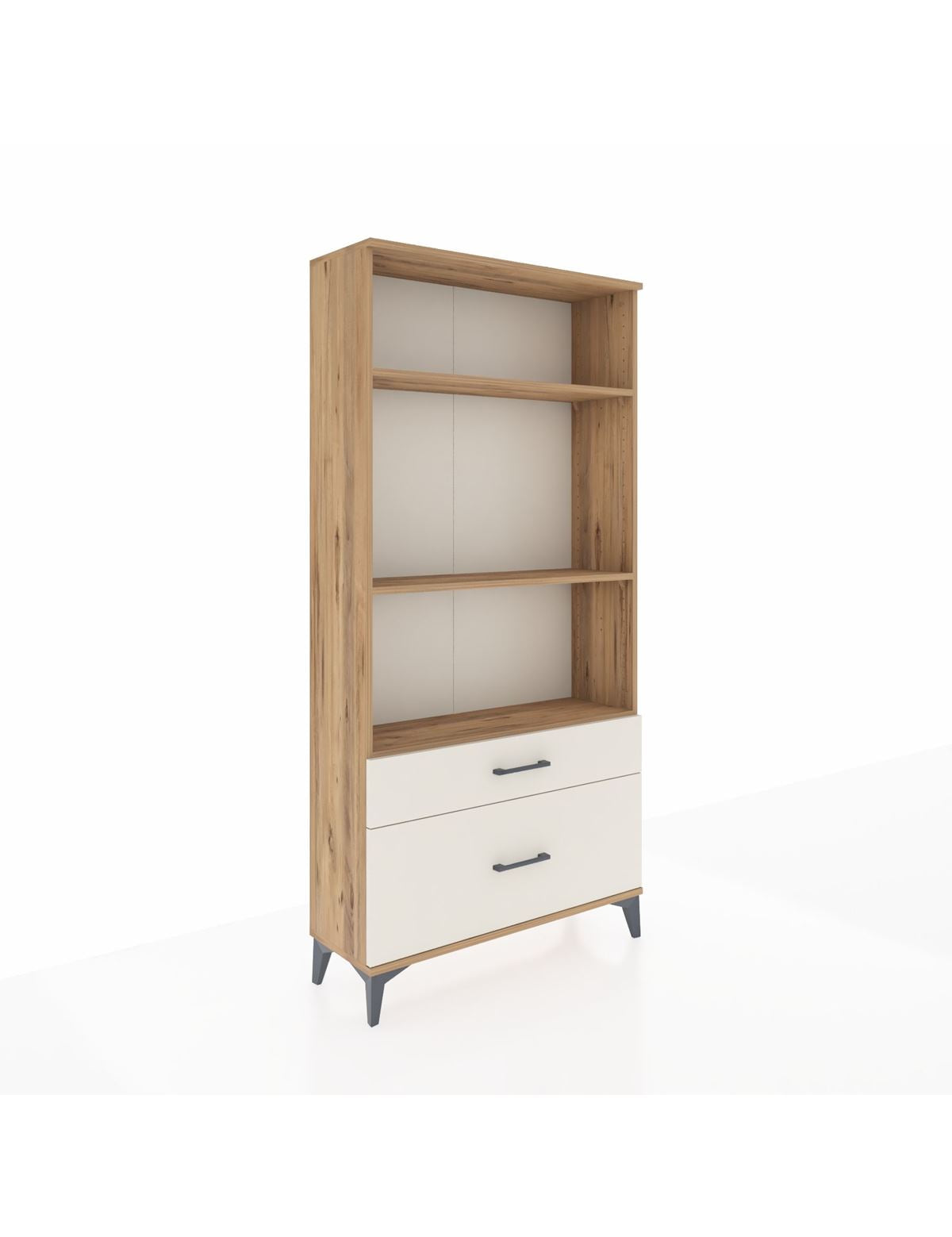 Arges Dolap 3 Raflı 2 Çekmeceli 88x30x182 Çam-Aytaşı