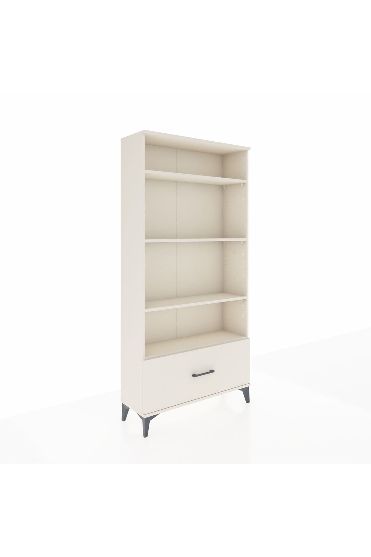 Arges Dolap 4 Raflı Tek Çekmeceli 88x30x182 - S24M044V1A