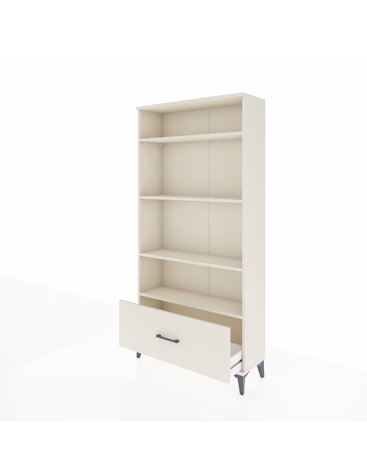 Arges Dolap 4 Raflı Tek Çekmeceli 88x30x182 - S24M044V1A