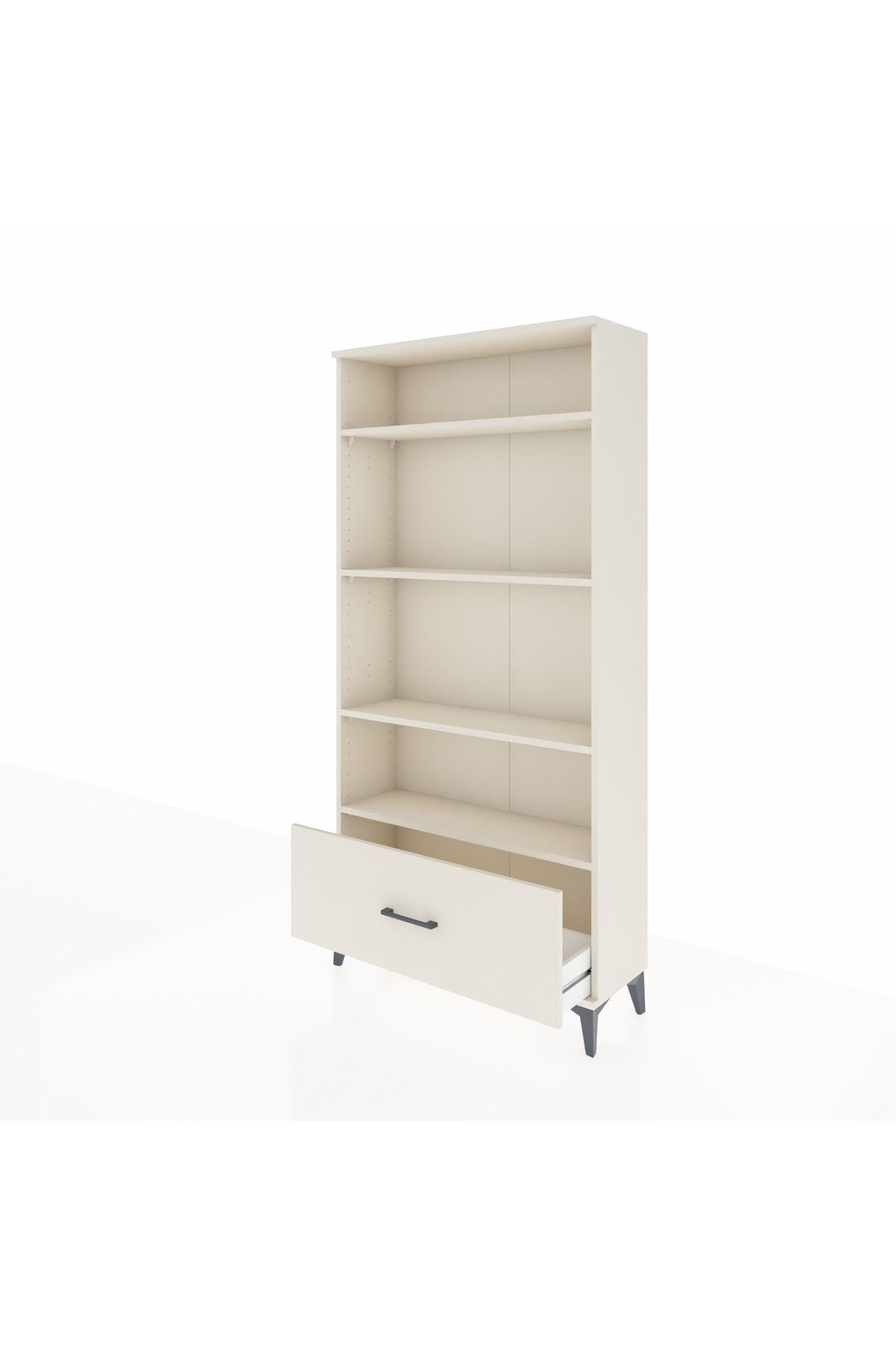 Arges Dolap 4 Raflı Tek Çekmeceli 88x30x182 - S24M044V1A