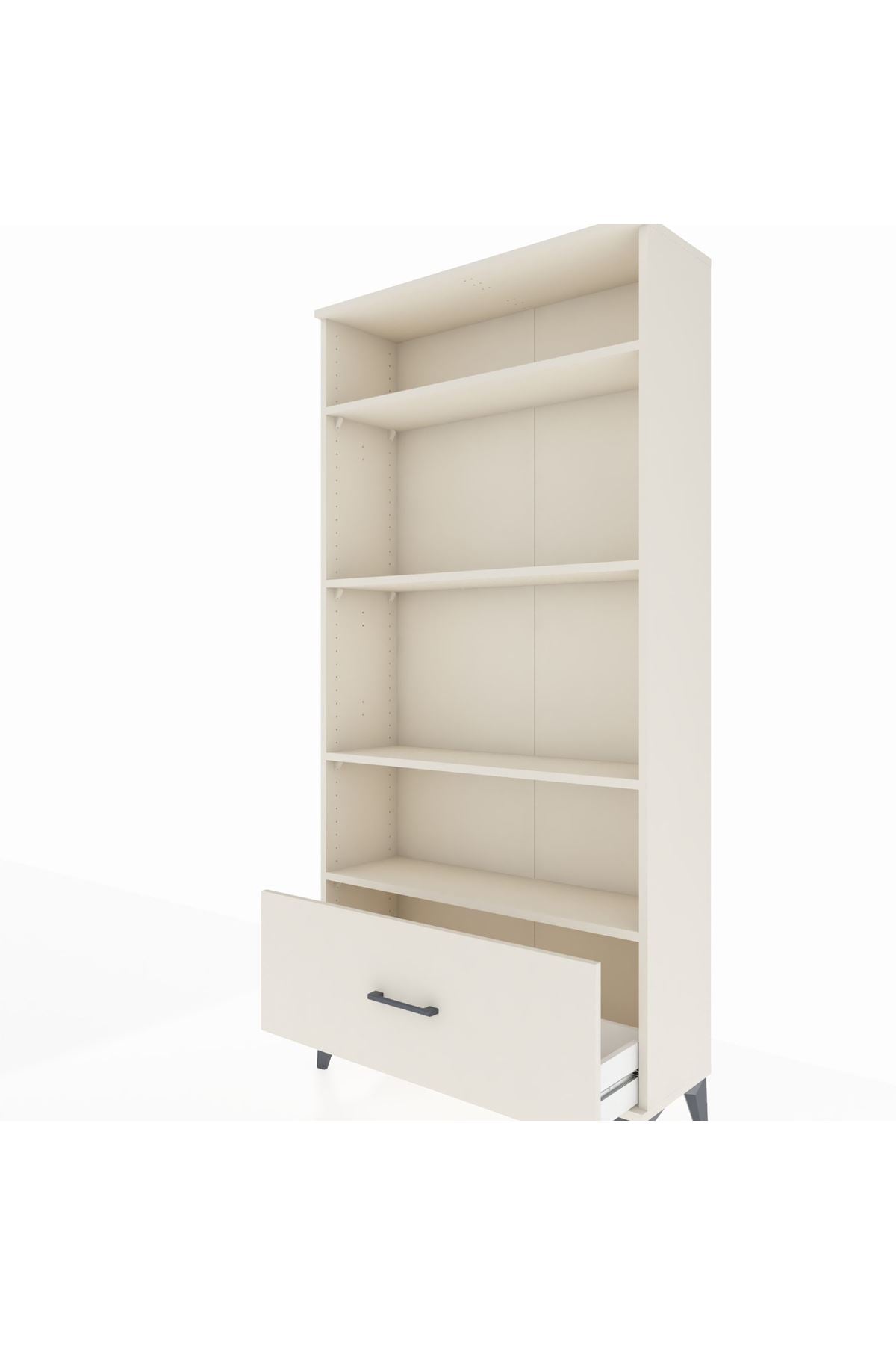 Arges Dolap 4 Raflı Tek Çekmeceli 88x30x182 Aytaşı-Aytaşı