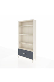 Arges Dolap 4 Raflı Tek Çekmeceli 88x30x182 Aytaşı-Antrasit