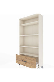 Arges Dolap 4 Raflı Tek Çekmeceli 88x30x182 Aytaşı-Çam