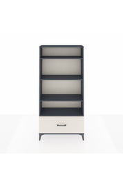 Arges Dolap 4 Raflı Tek Çekmeceli 88x30x182 Antrasit-Aytaşı