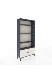 Arges Dolap 4 Raflı Tek Çekmeceli 88x30x182 Antrasit-Aytaşı