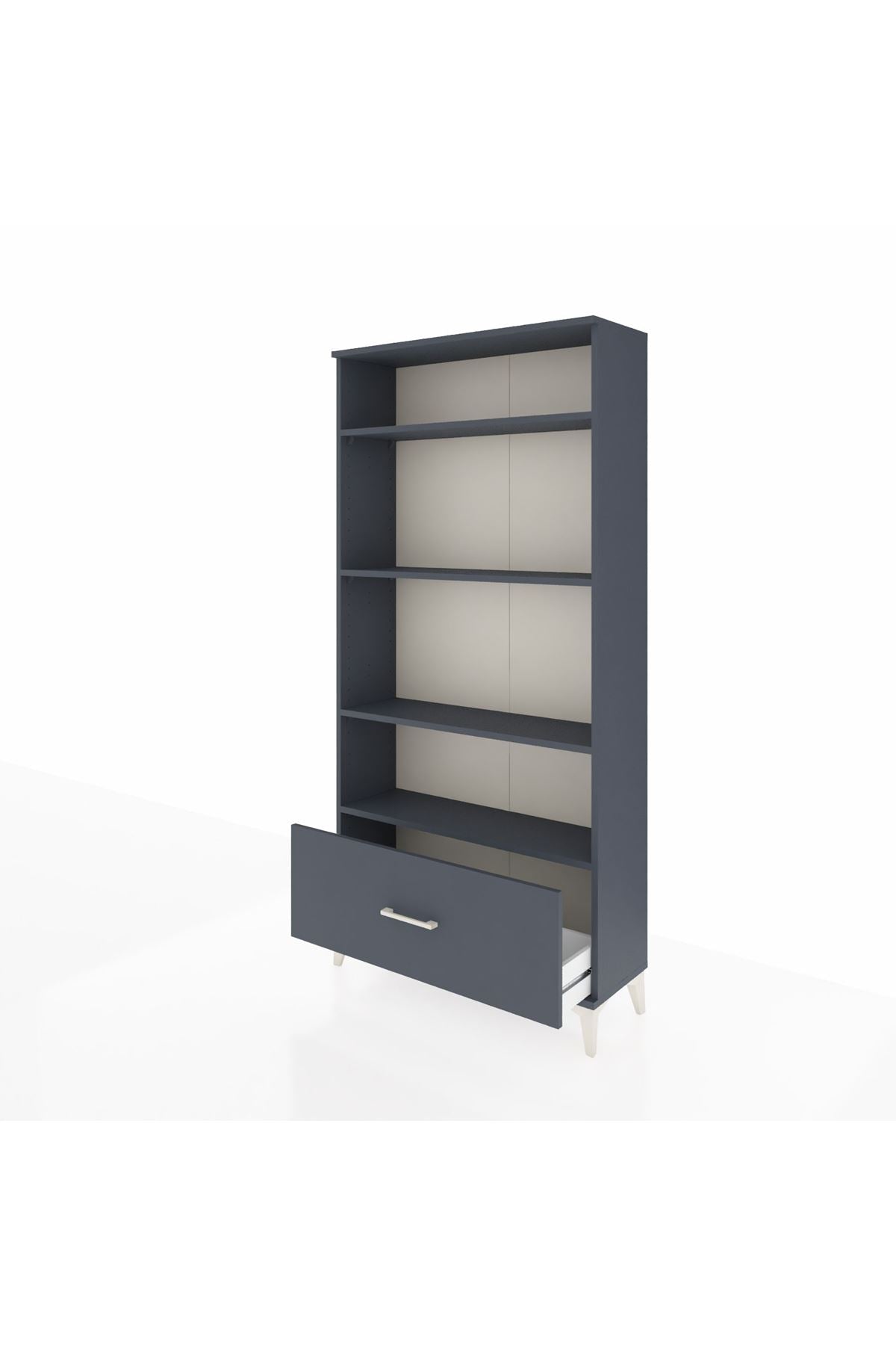 Arges Dolap 4 Raflı Tek Çekmeceli 88x30x182 - S24M044V5A