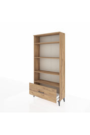 Arges Dolap 4 Raflı Tek Çekmeceli 88x30x182 Çam-Çam