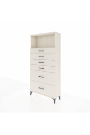 Arges Dolap Tek Raflı 6 Çekmeceli 88x30x182 Aytaşı-Aytaşı