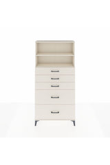 Arges Dolap 2 Raflı 5 Çekmeceli 88x30x182