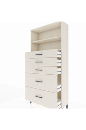 Arges Dolap 2 Raflı 5 Çekmeceli 88x30x182 Aytaşı-Aytaşı