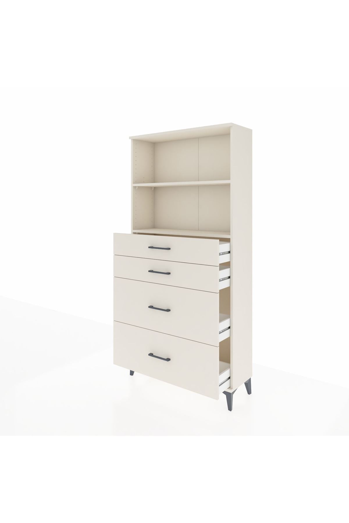 Arges Dolap 2 Raflı 4 Çekmeceli 88x30x182 Aytaşı-Aytaşı