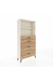 Arges Dolap 2 Raflı 4 Çekmeceli 88x30x182 Aytaşı-Çam