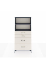 Arges Dolap 2 Raflı 4 Çekmeceli 88x30x182 Antrasit-Aytaşı