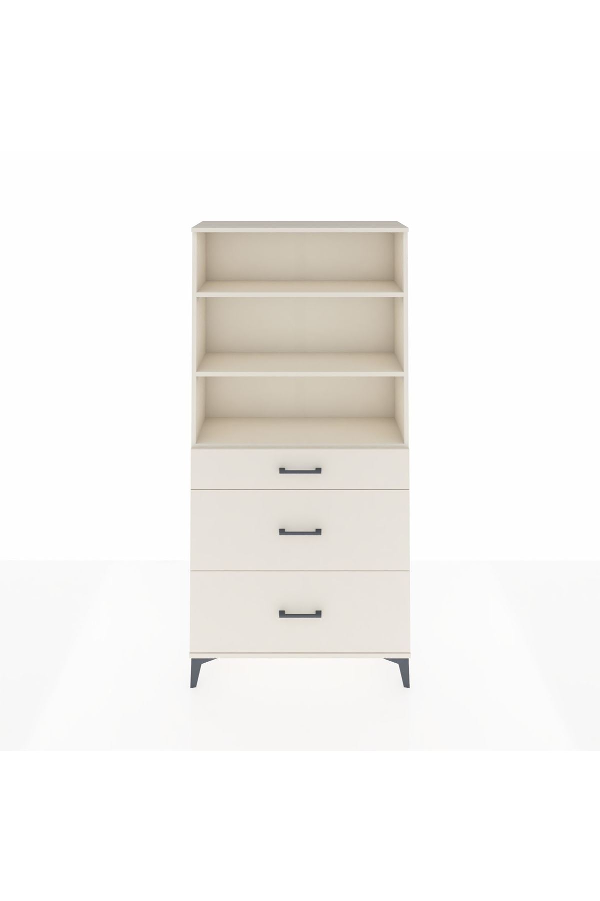 Arges Dolap 3 Raflı 3 Çekmeceli 88x30x182 Aytaşı-Aytaşı