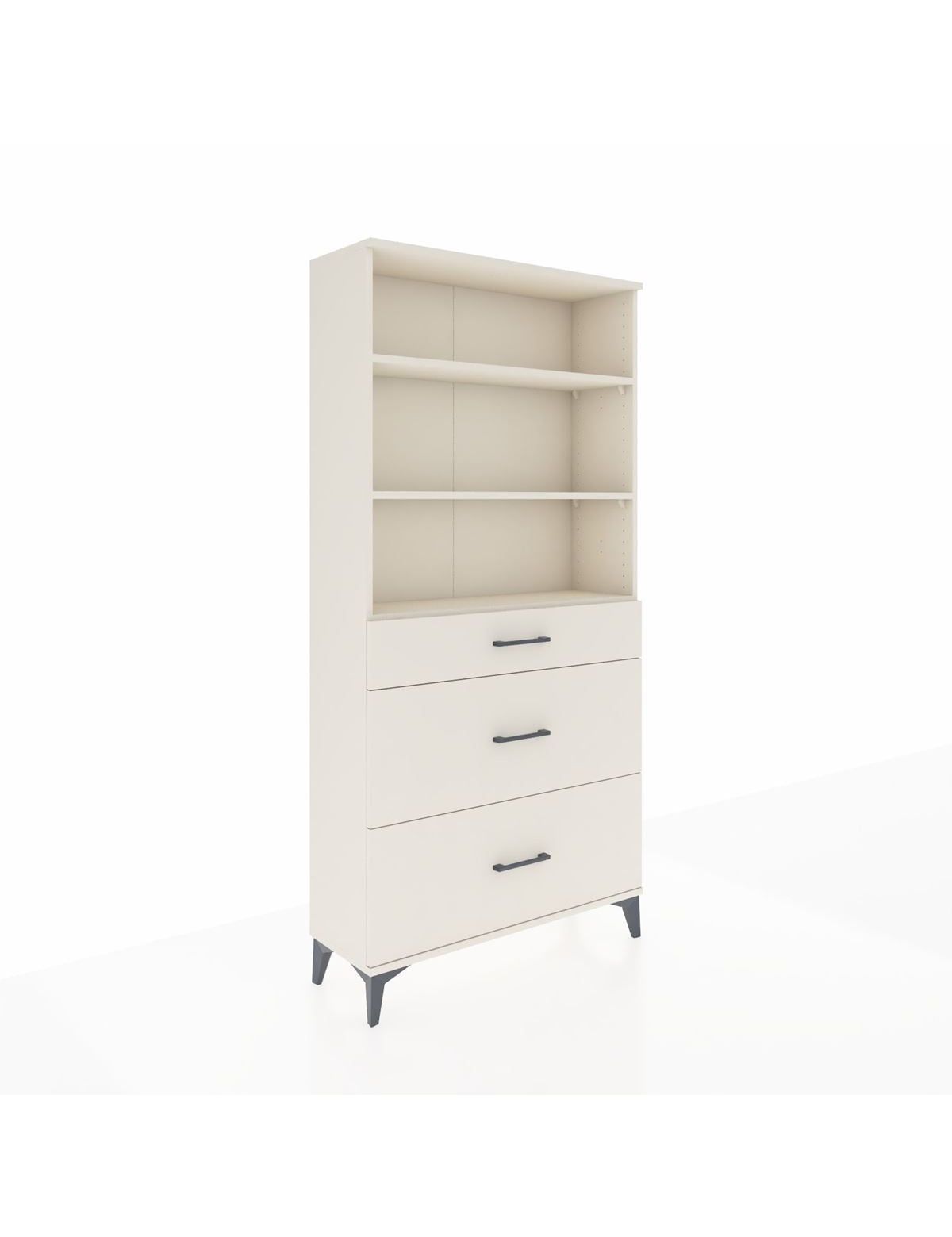 Arges Dolap 3 Raflı 3 Çekmeceli 88x30x182 Aytaşı-Aytaşı