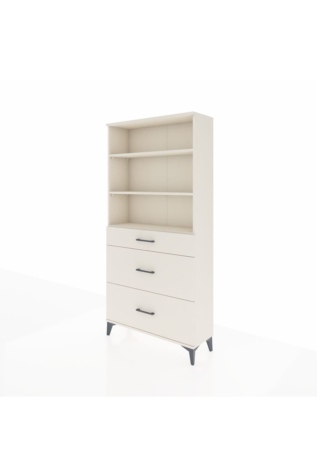 Arges Dolap 3 Raflı 3 Çekmeceli 88x30x182 Aytaşı-Aytaşı