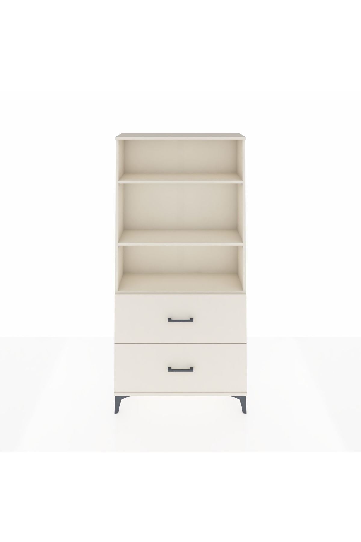 Arges Dolap 3 Raflı 2 Çekmeceli 88x30x182 Aytaşı-Aytaşı