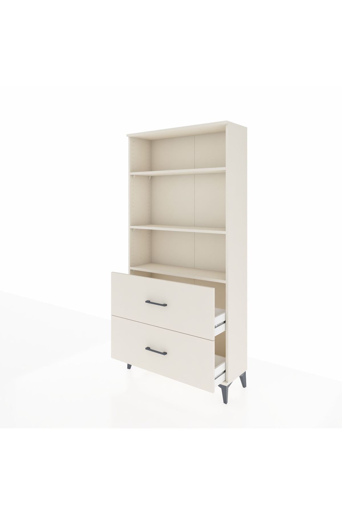 Arges Dolap 3 Raflı 2 Çekmeceli 88x30x182 Aytaşı-Aytaşı