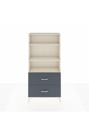 Arges Dolap 3 Raflı 2 Çekmeceli 88x30x182 Aytaşı-Antrasit