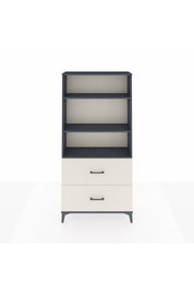 Arges Dolap 3 Raflı 2 Çekmeceli 88x30x182 Antrasit-Aytaşı