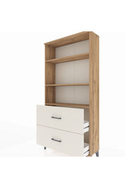 Arges Dolap 3 Raflı 2 Çekmeceli 88x30x182 Çam-Aytaşı