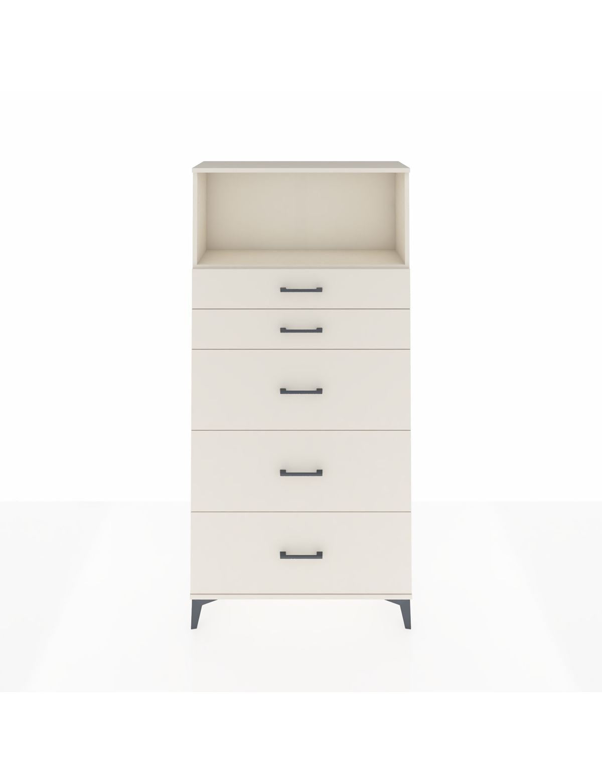 Arges Dolap Tek Raflı 5 Çekmeceli 88x30x182 Aytaşı-Aytaşı