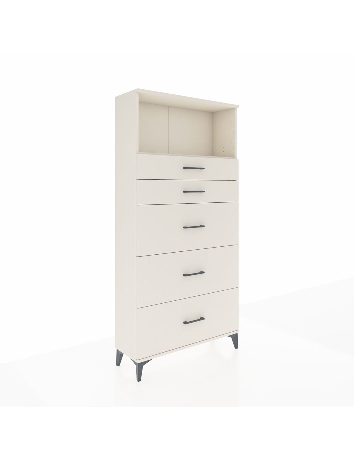 Arges Dolap Tek Raflı 5 Çekmeceli 88x30x182 Aytaşı-Aytaşı