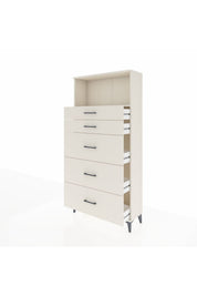 Arges Dolap Tek Raflı 5 Çekmeceli 88x30x182 - S24M050V1A