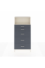 Arges Dolap Tek Raflı 5 Çekmeceli 88x30x182 Aytaşı-Antrasit