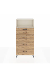 Arges Dolap Tek Raflı 5 Çekmeceli 88x30x182 - S24M050V3A