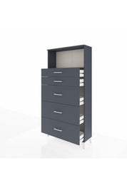 Arges Dolap Tek Raflı 5 Çekmeceli 88x30x182 - S24M050V5A