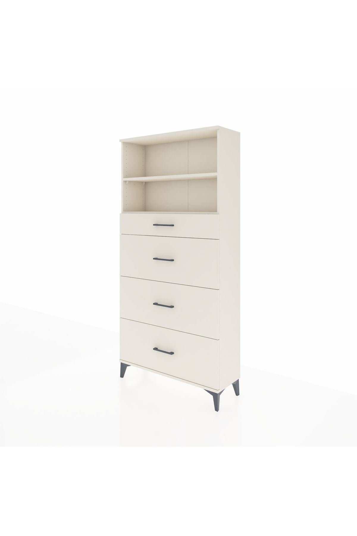 Arges Dolap 2 Raflı 4 Çekmeceli 88x30x182 Aytaşı-Aytaşı