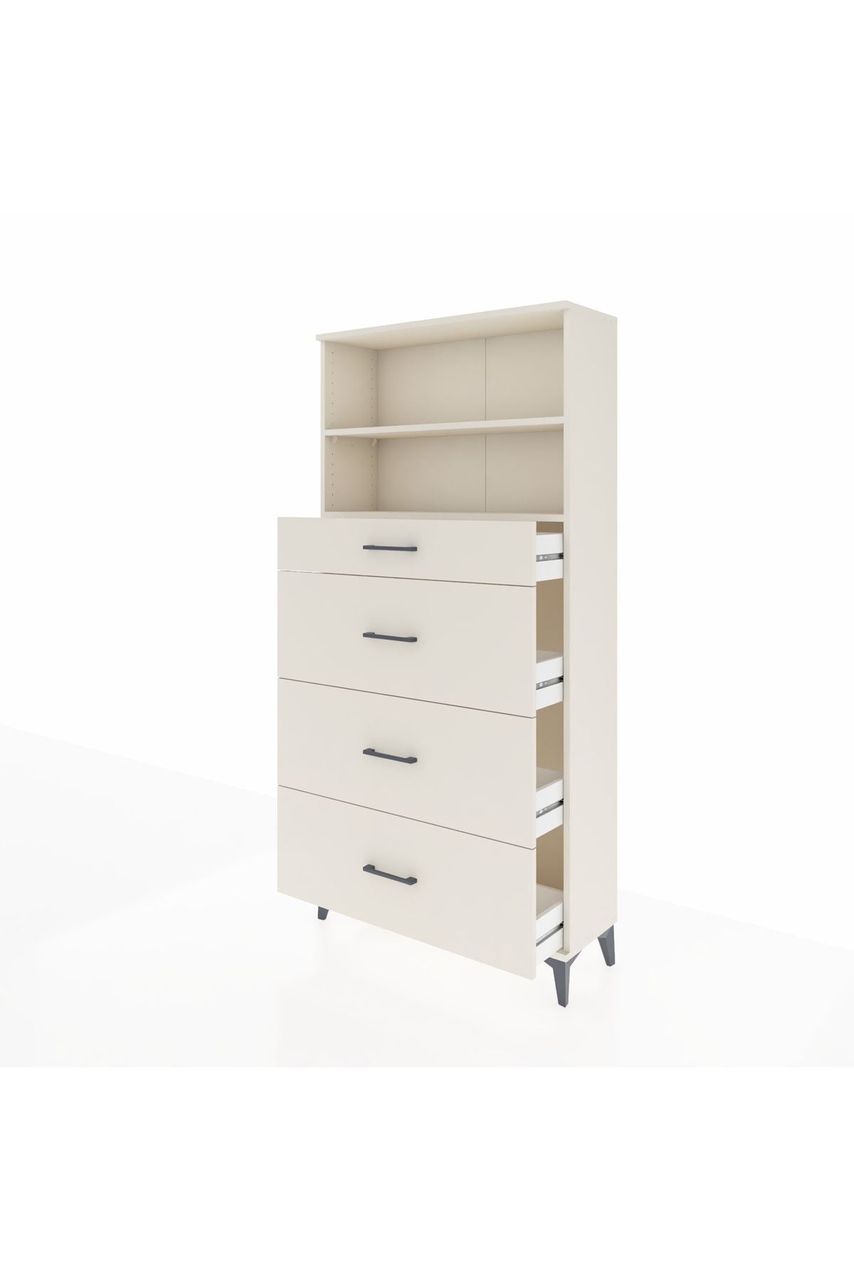 Arges Dolap 2 Raflı 4 Çekmeceli 88x30x182 Aytaşı-Aytaşı