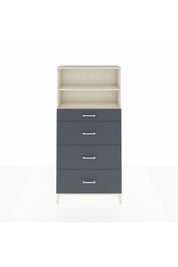 Arges Dolap 2 Raflı 4 Çekmeceli 88x30x182 Aytaşı-Antrasit