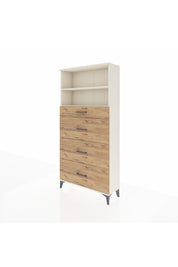 Arges Dolap 2 Raflı 4 Çekmeceli 88x30x182 Aytaşı-Çam