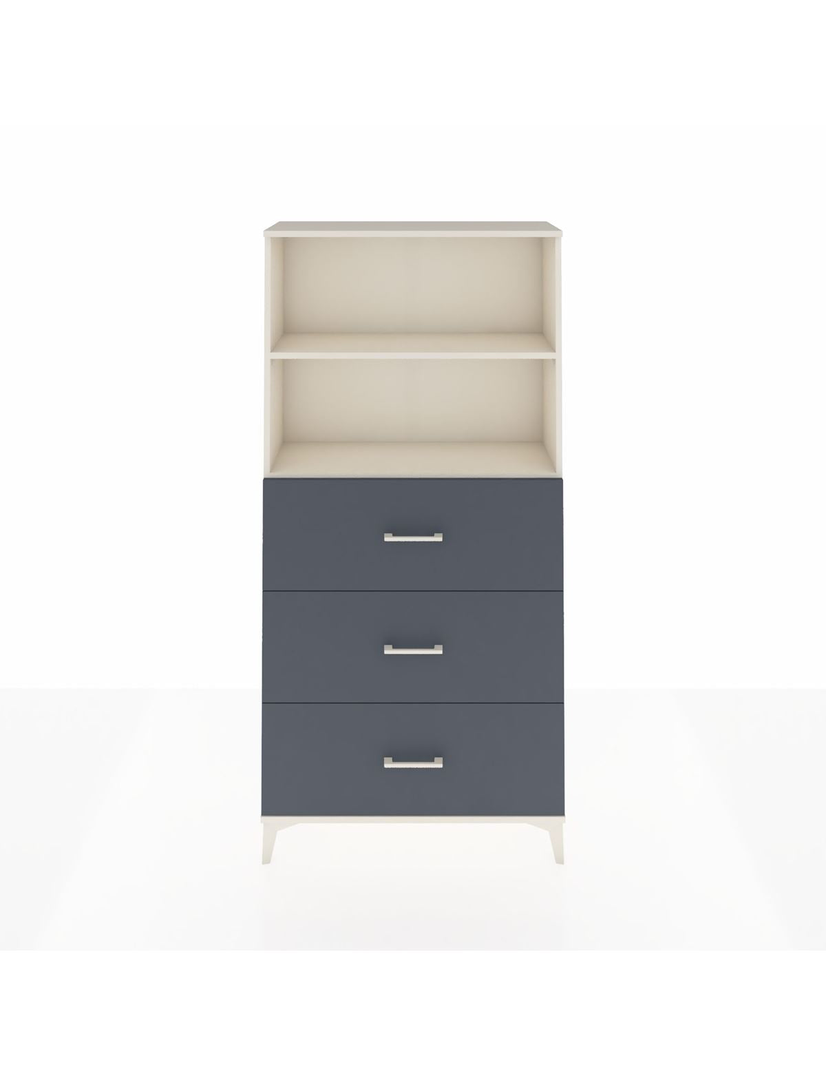 Arges Dolap 2 Raflı 3 Çekmeceli 88x30x182 Aytaşı-Antrasit