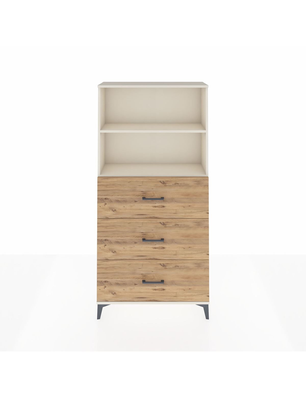 Arges Dolap 2 Raflı 3 Çekmeceli 88x30x182 Aytaşı-Çam