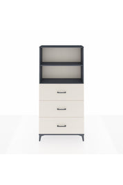 Arges Dolap 2 Raflı 3 Çekmeceli 88x30x182 Antrasit-Aytaşı