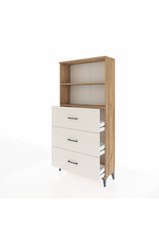 Arges Dolap 2 Raflı 3 Çekmeceli 88x30x182 Çam-Aytaşı