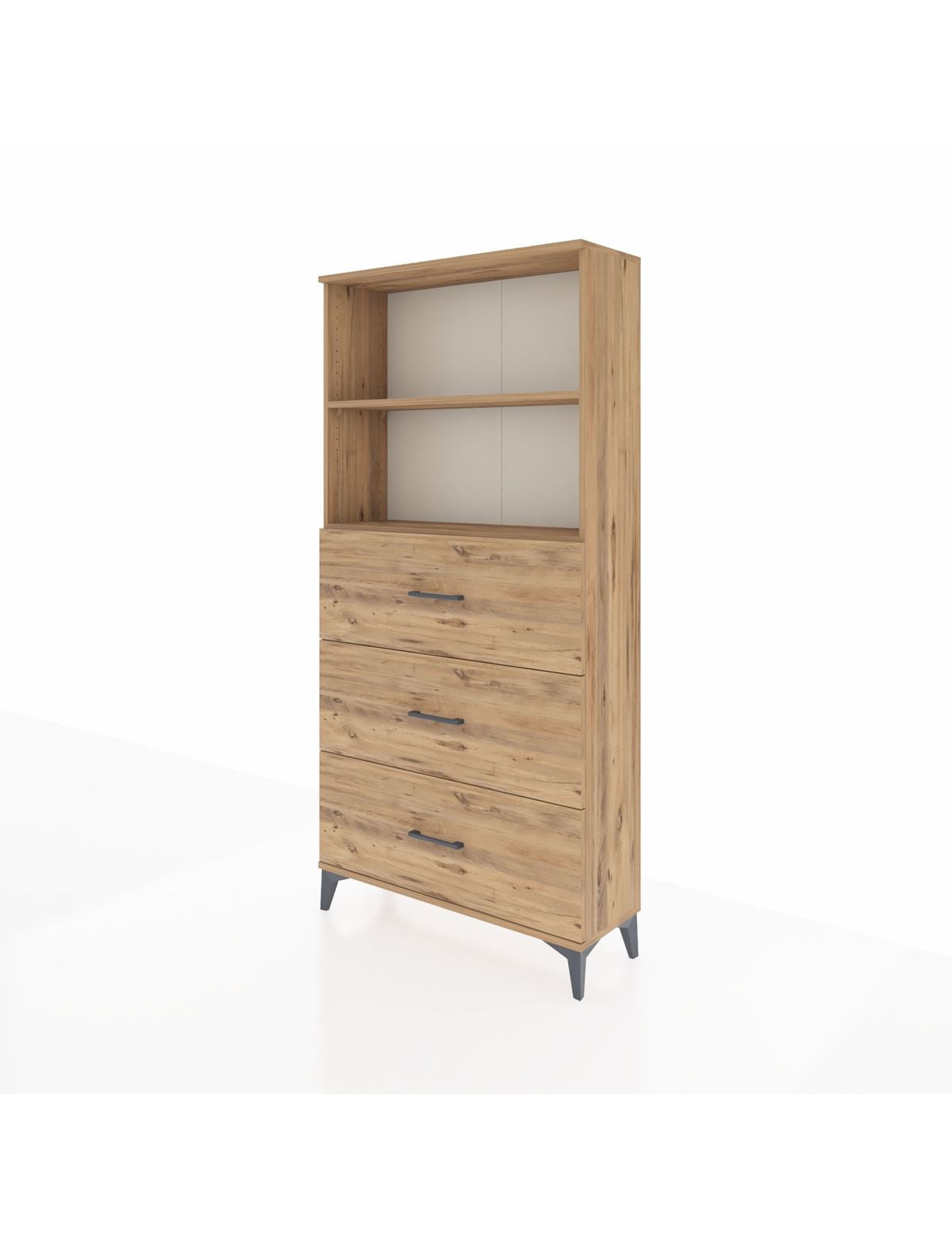 Arges Dolap 2 Raflı 3 Çekmeceli 88x30x182 - S24M052V9A