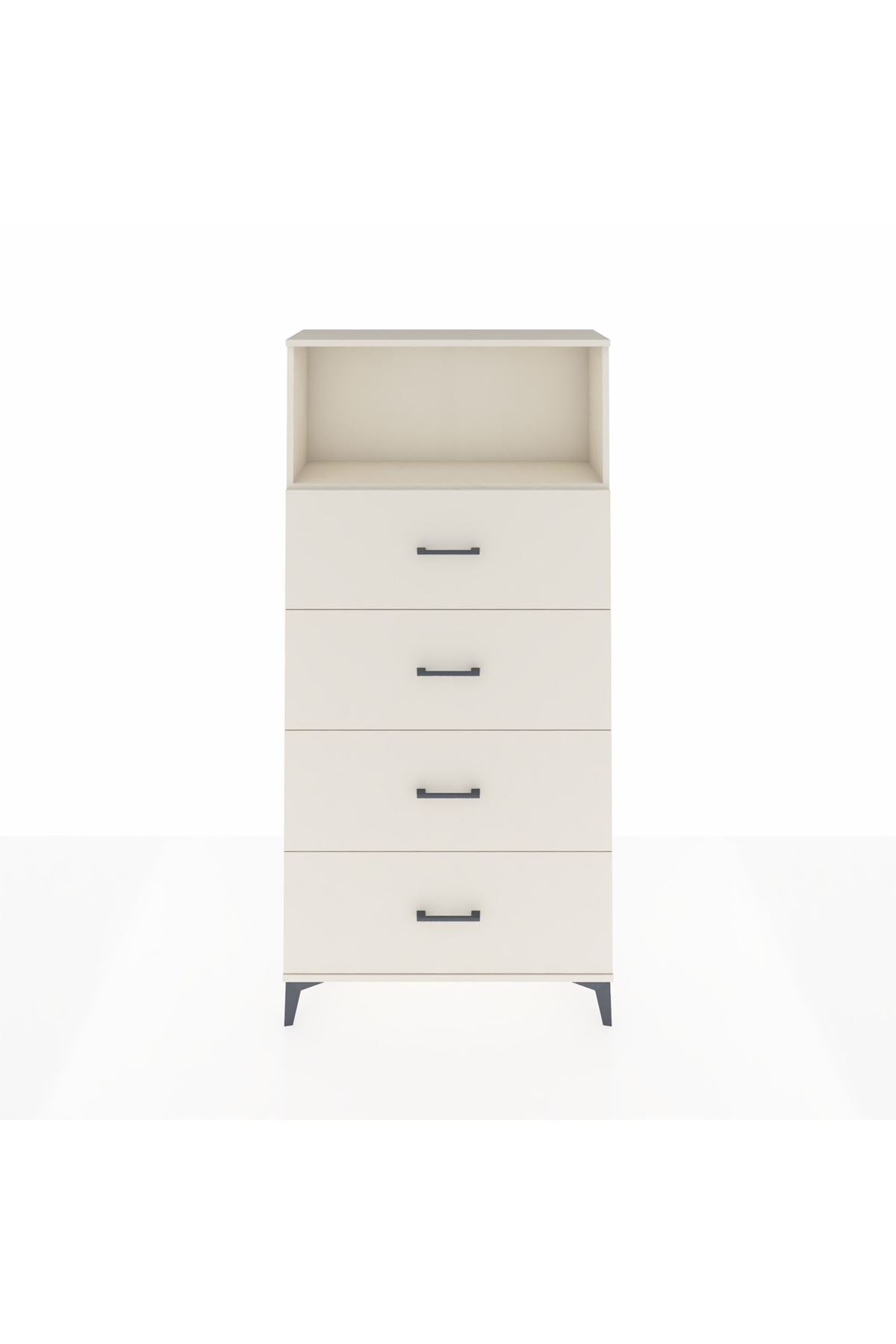 Arges Dolap 2 Raflı 4 Çekmeceli 88x30x182 Aytaşı-Aytaşı