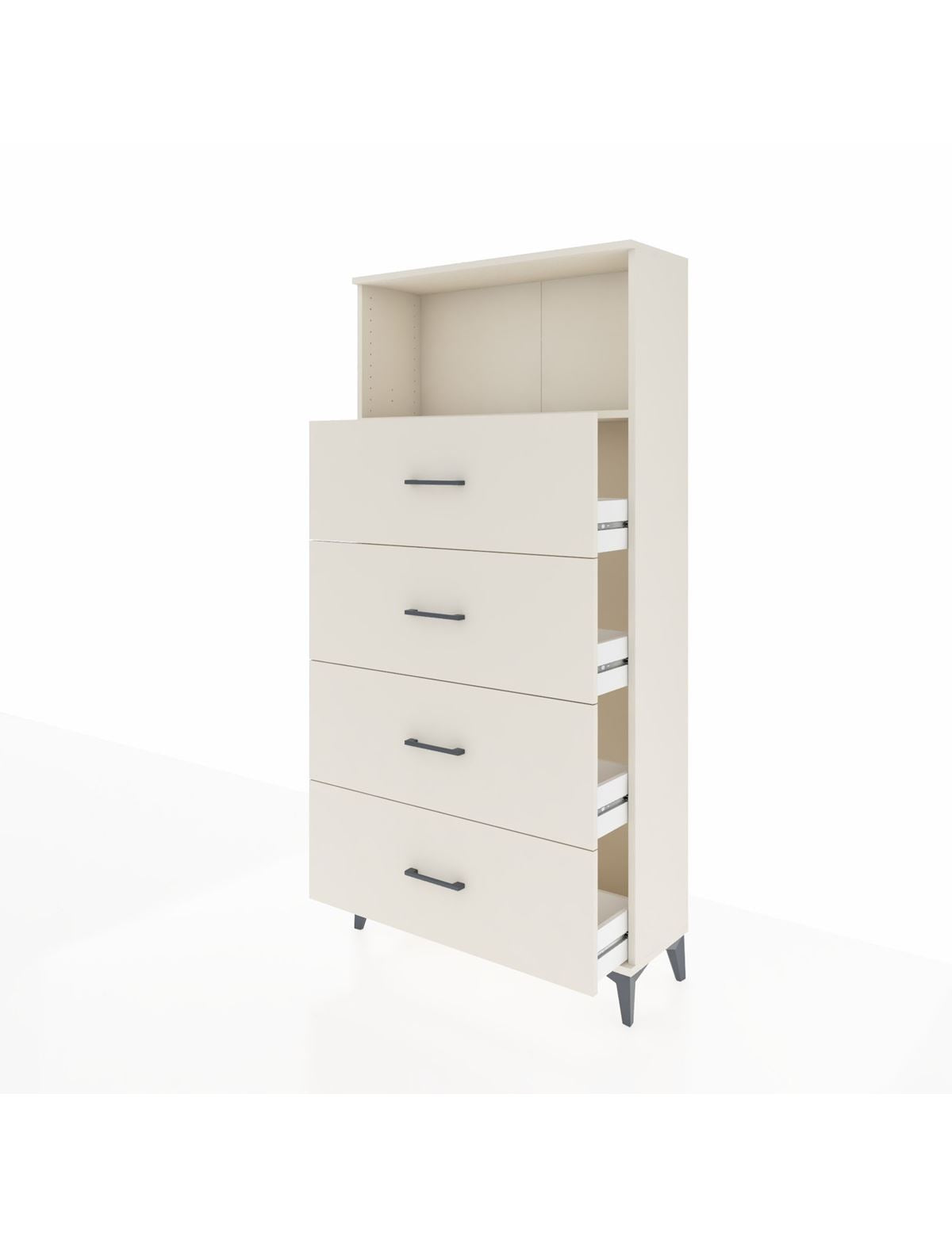 Arges Dolap 2 Raflı 4 Çekmeceli 88x30x182 - S24M053V1A