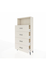 Arges Dolap 2 Raflı 4 Çekmeceli 88x30x182 - S24M053V1A