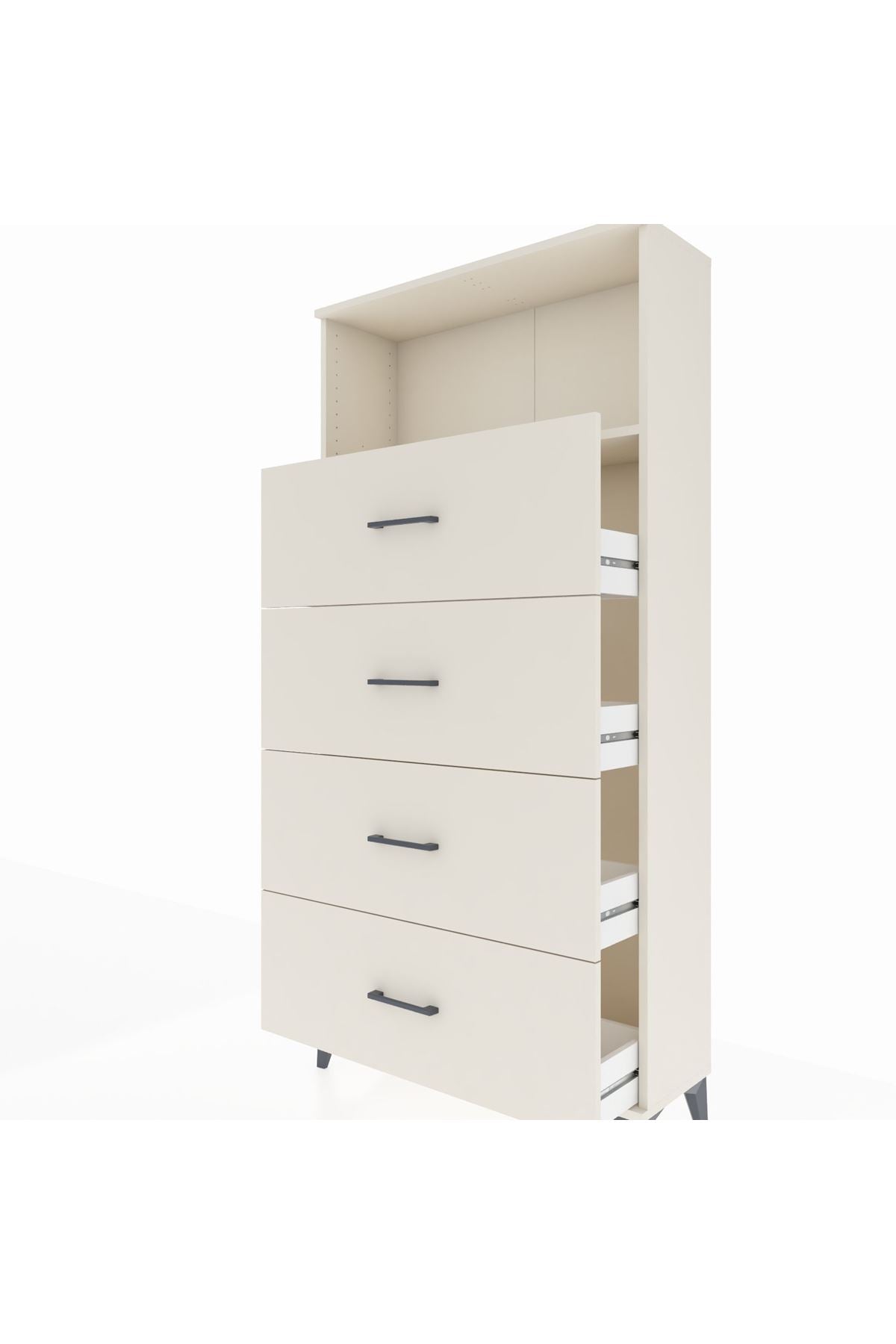 Arges Dolap 2 Raflı 4 Çekmeceli 88x30x182 Aytaşı-Aytaşı