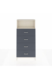 Arges Dolap 2 Raflı 4 Çekmeceli 88x30x182 Aytaşı-Antrasit