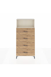 Arges Dolap 2 Raflı 4 Çekmeceli 88x30x182 Aytaşı-Çam