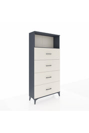 Arges Dolap 2 Raflı 4 Çekmeceli 88x30x182 - S24M053V4A