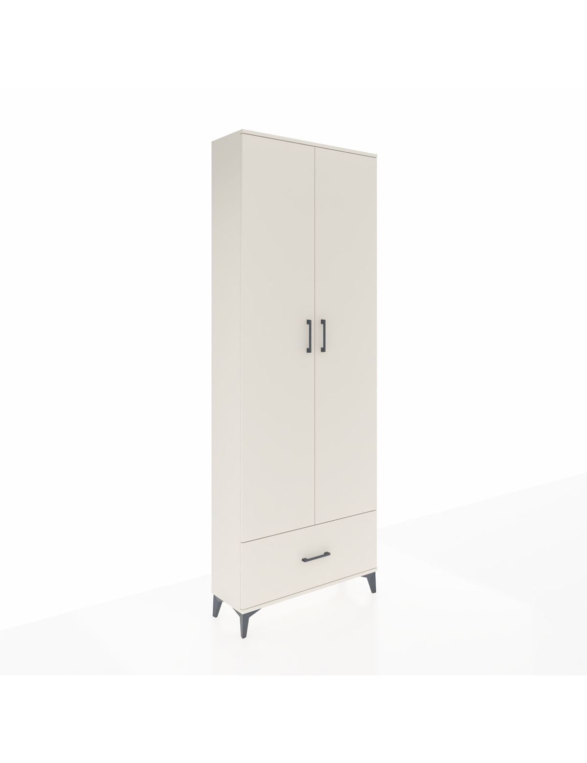 Arges Dolap 5 Raflı Tek Çekmeceli 2 Kapaklı 88x30x243 Aytaşı-Aytaşı