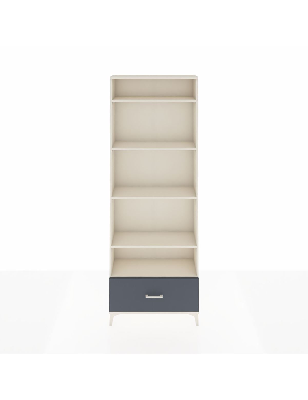 Arges Dolap 5 Raflı Tek Çekmeceli 88x30x243 Aytaşı-Antrasit